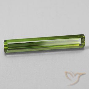 2.28 ct Green Tourmaline Stone, Natural Tourmaline in Octagon Facet Shape for Sale