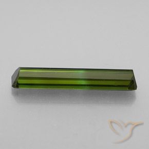 Tourmaline Gemstone in 19.2 x 4.1 mm Size for Sale, Tourmaline Stone in Medium Light Green Color