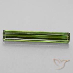 2.52ct Natural Earthy Green Tourmaline, Emerald Cut, VVS-VS