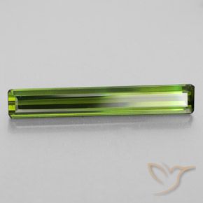 2.52 ct Green Tourmaline Stone, Natural Tourmaline in Octagon Facet Shape for Sale