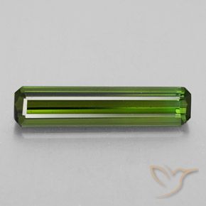 2.21ct Natural Yellowish Green Tourmaline, Emerald Cut, VVS