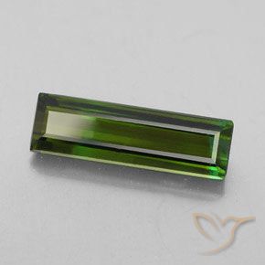2.92 ct Green Tourmaline Stone, Natural Tourmaline in Octagon Facet Shape for Sale