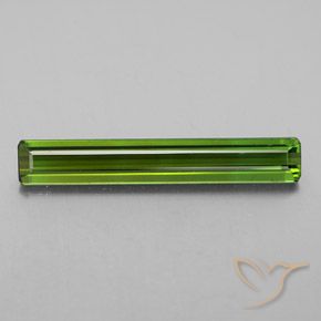 2.98ct Natural Yellowish Green Tourmaline, Emerald Cut, VVS-VS