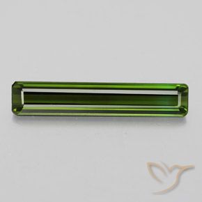 2.34ct Natural Dark Green Tourmaline, Emerald Cut, VVS