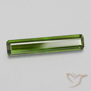 2.31 ct Green Tourmaline Stone, Natural Tourmaline in Octagon Facet Shape for Sale