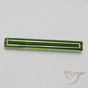 2.08ct Natural Dark Green Tourmaline, Emerald Cut, VS