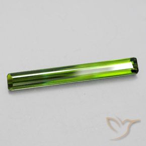 2.08 ct Green Tourmaline Stone, Natural Tourmaline in Octagon Facet Shape for Sale