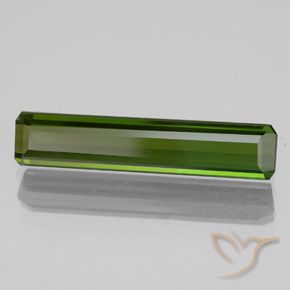 2.40 ct Green Tourmaline Stone, Natural Tourmaline in Octagon Facet Shape for Sale