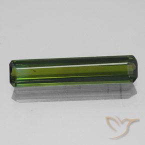 2.56ct Natural Deep Green Tourmaline, Emerald Cut, SI