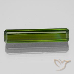 2.83ct Natural Earthy Green Tourmaline, Emerald Cut, VS