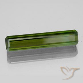 2.83 ct Green Tourmaline Stone, Natural Tourmaline in Octagon Facet Shape for Sale