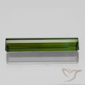 Tourmaline Gemstone in 19.2 x 4 mm Size for Sale, Tourmaline Stone in Earthy Green Color