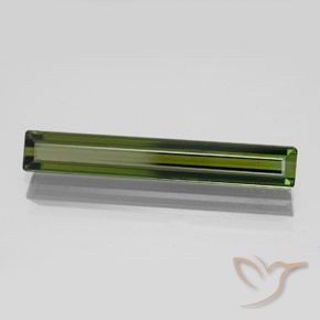 2.65 ct Green Tourmaline Stone, Natural Tourmaline in Octagon Facet Shape for Sale