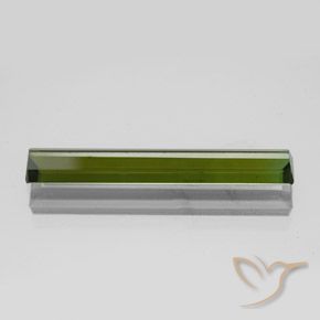 Tourmaline Gemstone in 23.8 x 3.7 mm Size for Sale, Tourmaline Stone in Earthy Green Color