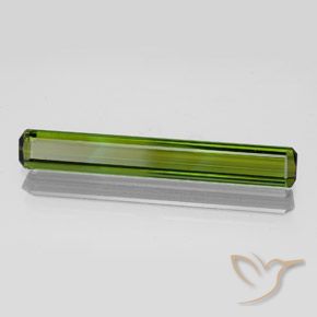 2.14 ct Green Tourmaline Stone, Natural Tourmaline in Octagon Facet Shape for Sale