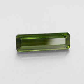 2.25 ct Green Tourmaline Stone, Natural Tourmaline in Octagon Facet Shape for Sale