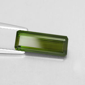 2.15 ct Green Tourmaline Stone, Natural Tourmaline in Octagon Facet Shape for Sale