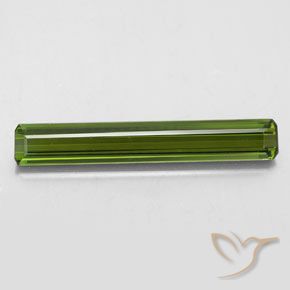 2.32ct Natural Deep Green Tourmaline, Emerald Cut, VVS