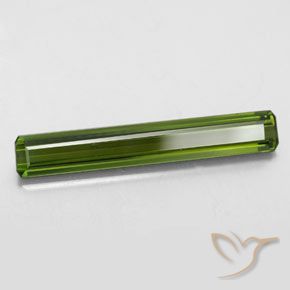2.32 ct Green Tourmaline Stone, Natural Tourmaline in Octagon Facet Shape for Sale