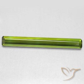 2.56ct Natural Seaweed Green Tourmaline, Emerald Cut, VVS