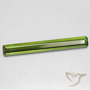 2.56 ct Green Tourmaline Stone, Natural Tourmaline in Octagon Facet Shape for Sale