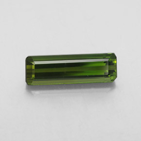2.22 ct Green Tourmaline Gemstone, Tourmaline Gem in Octagon Facet Shape for Sale.