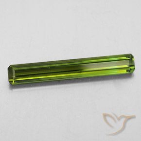 2.03 ct Green Tourmaline Stone, Natural Tourmaline in Octagon Facet Shape for Sale