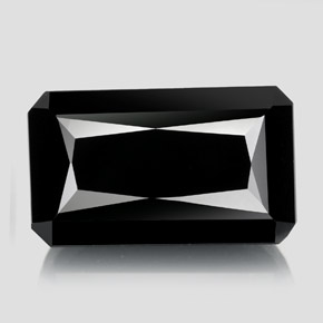 22.79 ct Black Tourmaline Gemstone, Tourmaline Gem in Octagon / Scissor Cut Shape for Sale.