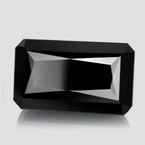22.79 ct Black Tourmaline Stone, Natural Tourmaline in Octagon / Scissor Cut Shape for Sale