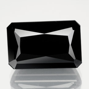 14.50 ct Black Tourmaline Gemstone, Tourmaline Gem in Octagon / Scissor Cut Shape for Sale.