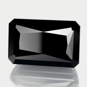 14.50 ct Black Tourmaline Stone, Natural Tourmaline in Octagon / Scissor Cut Shape for Sale