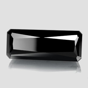 18.37 ct Black Tourmaline Stone, Natural Tourmaline in Octagon / Scissor Cut Shape for Sale