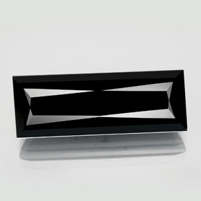 10.39 ct Black Tourmaline Gemstone, Tourmaline Gem in Baguette / Scissor Cut Shape for Sale.