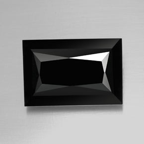 19.96 ct Black Tourmaline Gemstone, Tourmaline Gem in Baguette / Scissor Cut Shape for Sale.