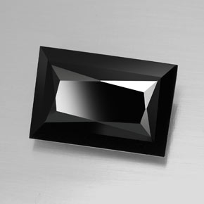 19.96 ct Black Tourmaline Stone, Natural Tourmaline in Baguette / Scissor Cut Shape for Sale