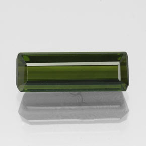 Deep Green Tourmaline Gem - 1.9ct Octagon Facet (ID: 349544)