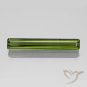 1.65ct Natural Medium-Dark Green Tourmaline, Emerald Cut, VVS