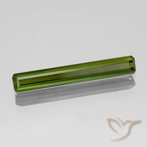 1.65 ct Green Tourmaline Stone, Natural Tourmaline in Octagon Facet Shape for Sale
