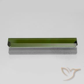 Tourmaline Gemstone in 21.5 x 3.2 mm Size for Sale, Tourmaline Stone in Medium-Dark Green Color