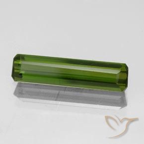 1.17 ct Green Tourmaline Stone, Natural Tourmaline in Octagon Facet Shape for Sale