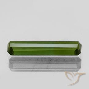 Tourmaline Gemstone in 13.7 x 3.3 mm Size for Sale, Tourmaline Stone in Yellowish Green Color
