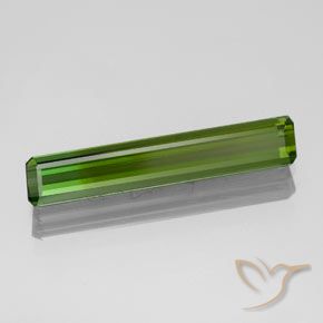 1.52 ct Green Tourmaline Stone, Natural Tourmaline in Octagon Facet Shape for Sale