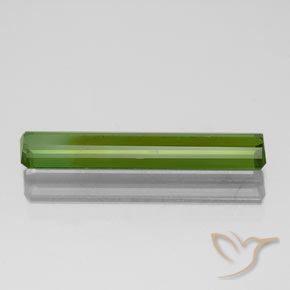 Tourmaline Gemstone in 18.2 x 3.2 mm Size for Sale, Tourmaline Stone in Seaweed Green Color