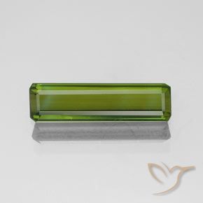 1.11ct Natural Deep Green Tourmaline, Emerald Cut, VVS