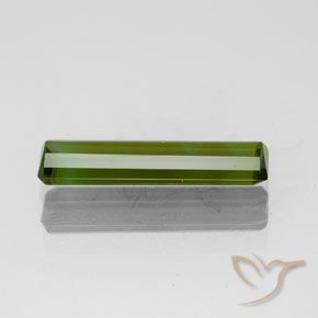 Tourmaline Gemstone in 13.4 x 3.6 mm Size for Sale, Tourmaline Stone in Deep Green Color