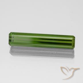 1.61 ct Green Tourmaline Stone, Natural Tourmaline in Octagon Facet Shape for Sale