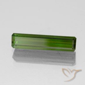 1.47 ct Green Tourmaline Stone, Natural Tourmaline in Octagon Facet Shape for Sale