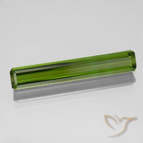 1.51 ct Green Tourmaline Stone, Natural Tourmaline in Octagon Facet Shape for Sale