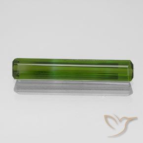 1.55ct Natural Dark Green Tourmaline, Emerald Cut, VVS-VS