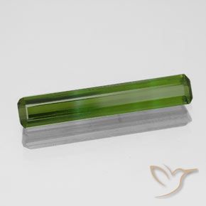 1.55 ct Green Tourmaline Stone, Natural Tourmaline in Octagon Facet Shape for Sale
